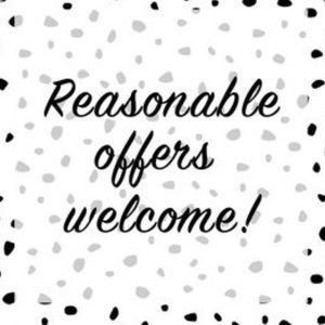 LIKE AN ITEM BUT NOT THE PRICE? MAKE AN OFFER!